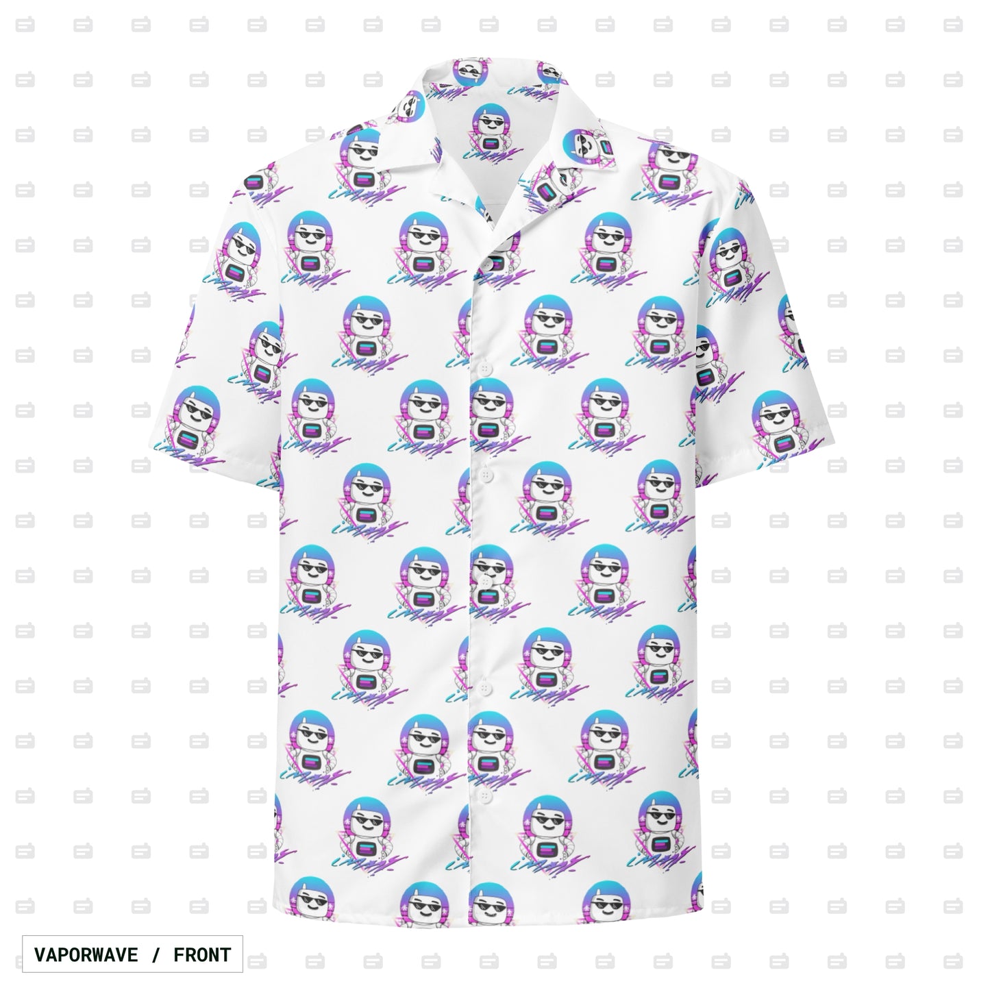 ImmyBot Vaporwave Button Down