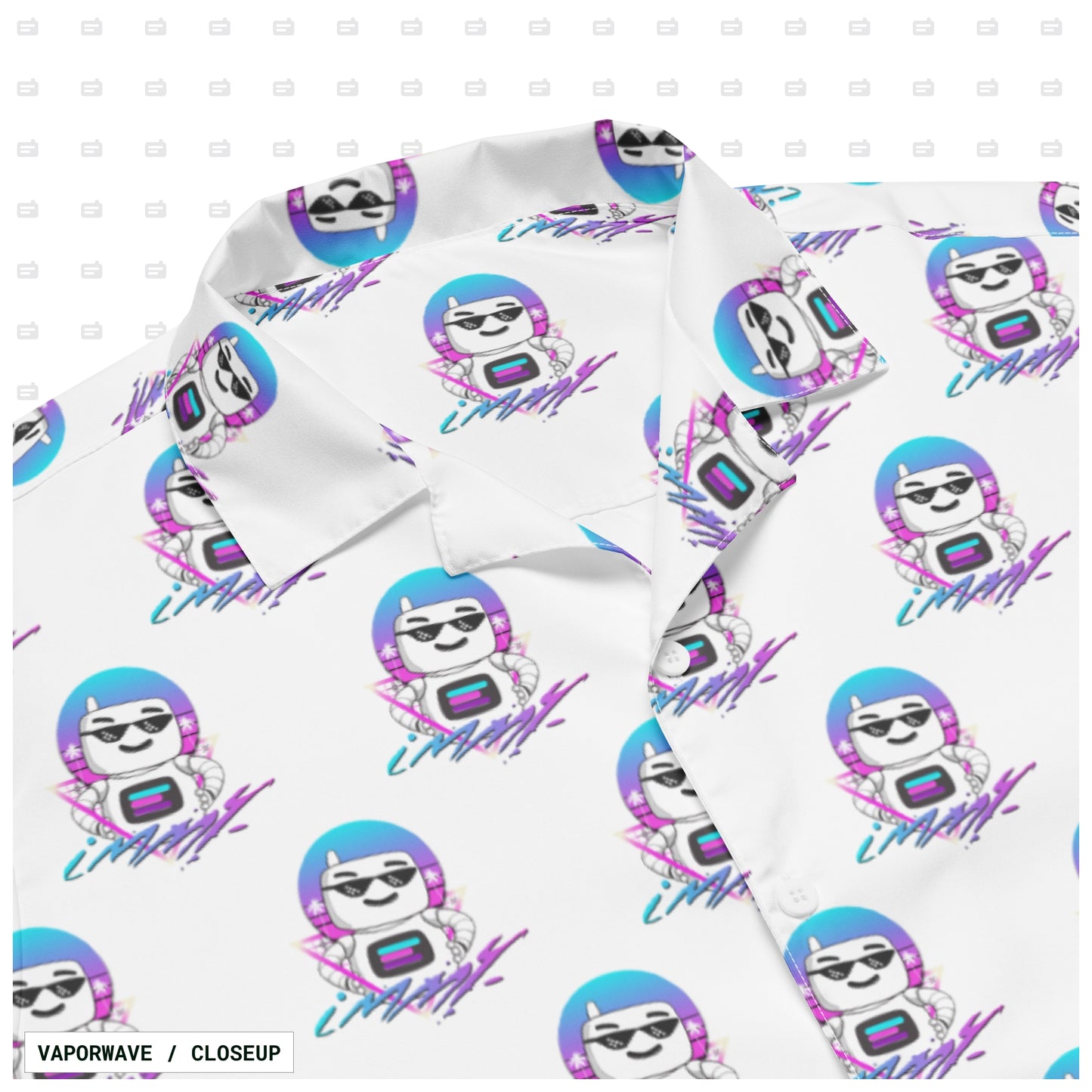 ImmyBot Vaporwave Button Down