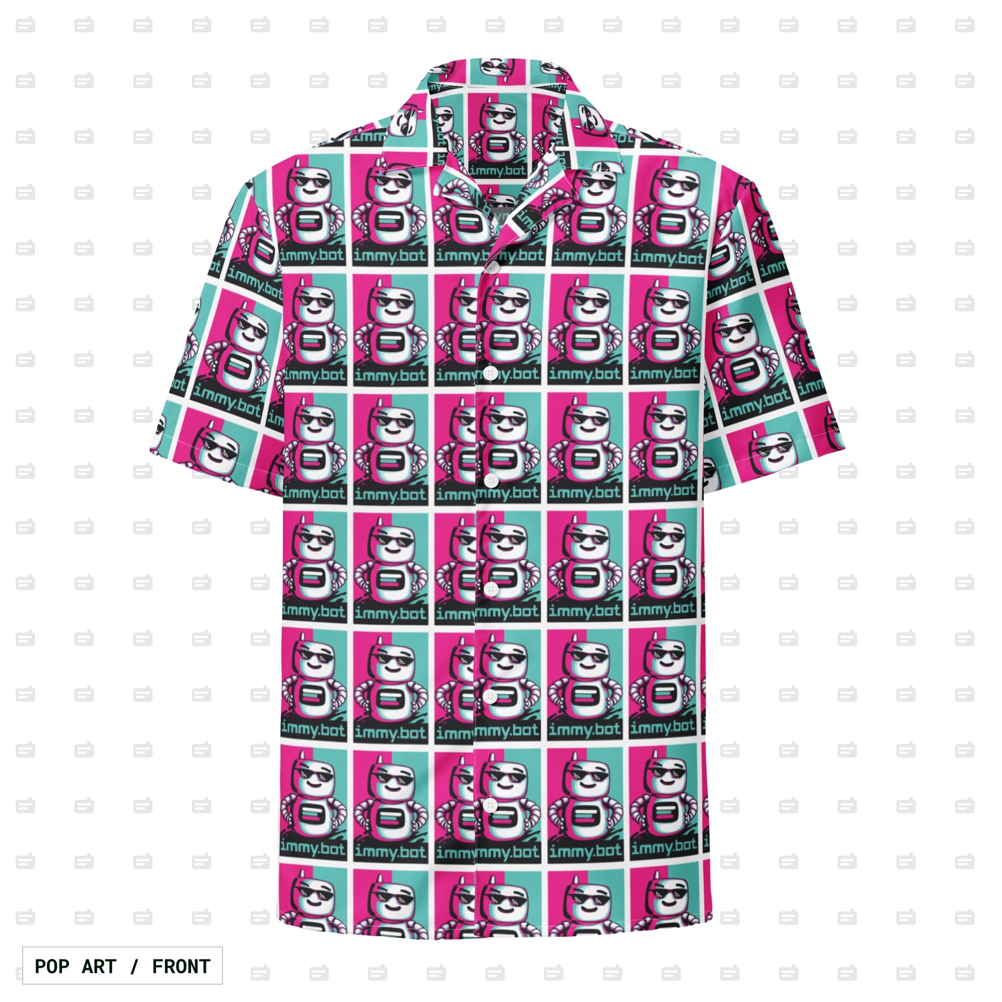 ImmyBot Pop Art Button Down – ImmyBot Merch Store